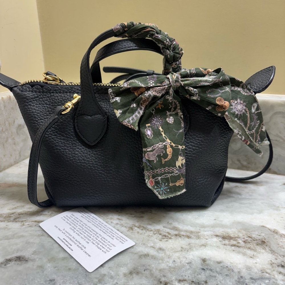 Stoney Clover Lane Caviar Leather Pittsford Pochette Crossbody Bag
